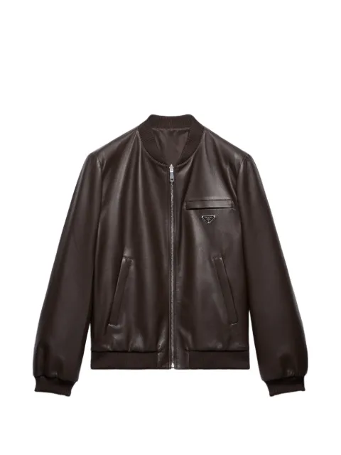 Prada reversible nappa leather bomber jacket