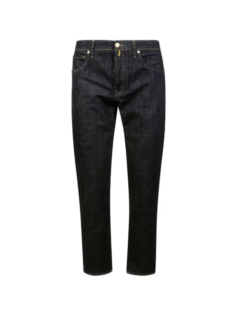 Incotex logo-patch jeans