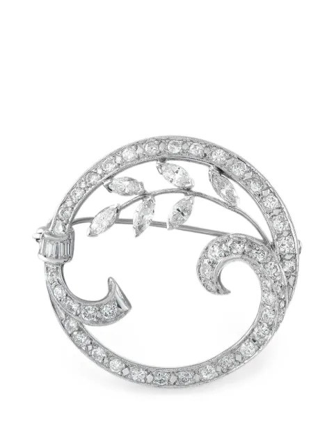 LB Exclusive  leaf diamond brooch