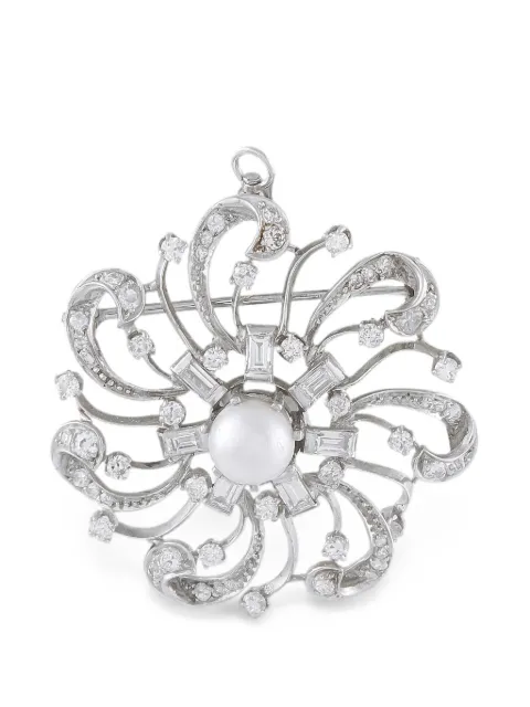 LB Exclusive broche con perlas y diamantes