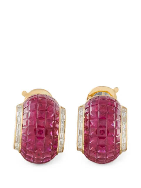 Van Cleef & Arpels Lampion Mystérieux ruby and diamond earrings