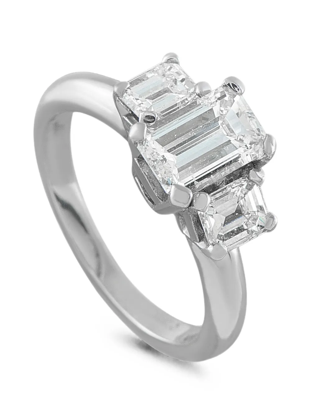 LB Exclusive diamond three-stone ring - Argento
