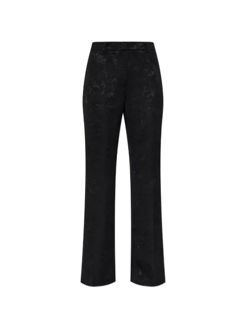 ETRO floral-jacquard flared trousers