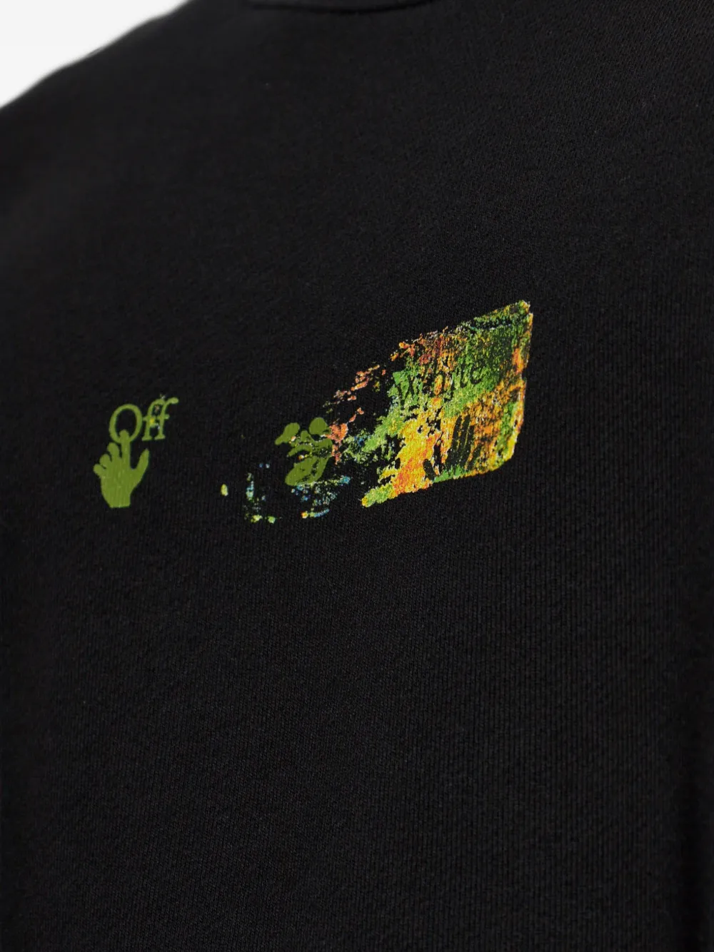 Off-White Sweater met logoprint Zwart