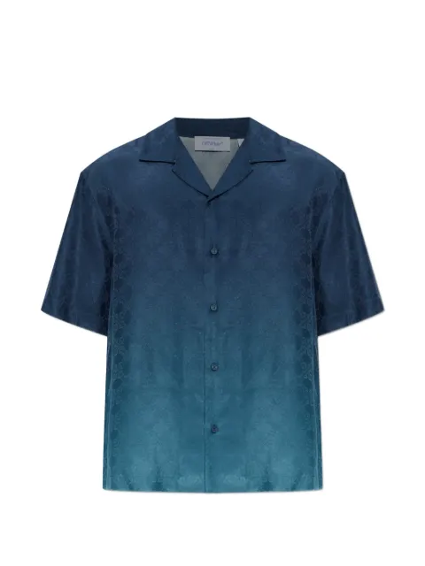 Off-White Arrow Monogram jacquard bowling shirt