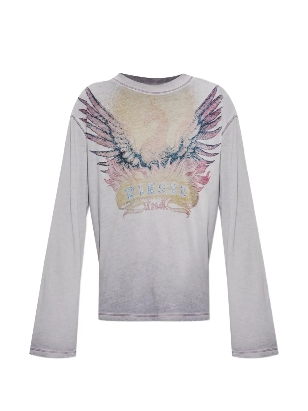 Diesel T-Hilary-LS T-shirt - Viola
