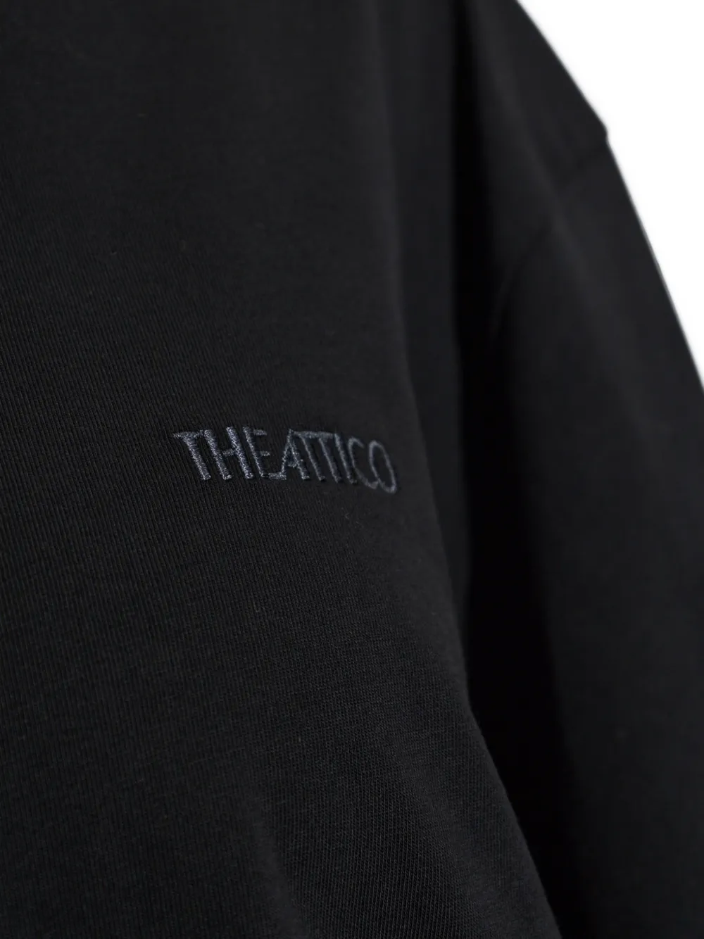 The Attico T-shirt Zwart