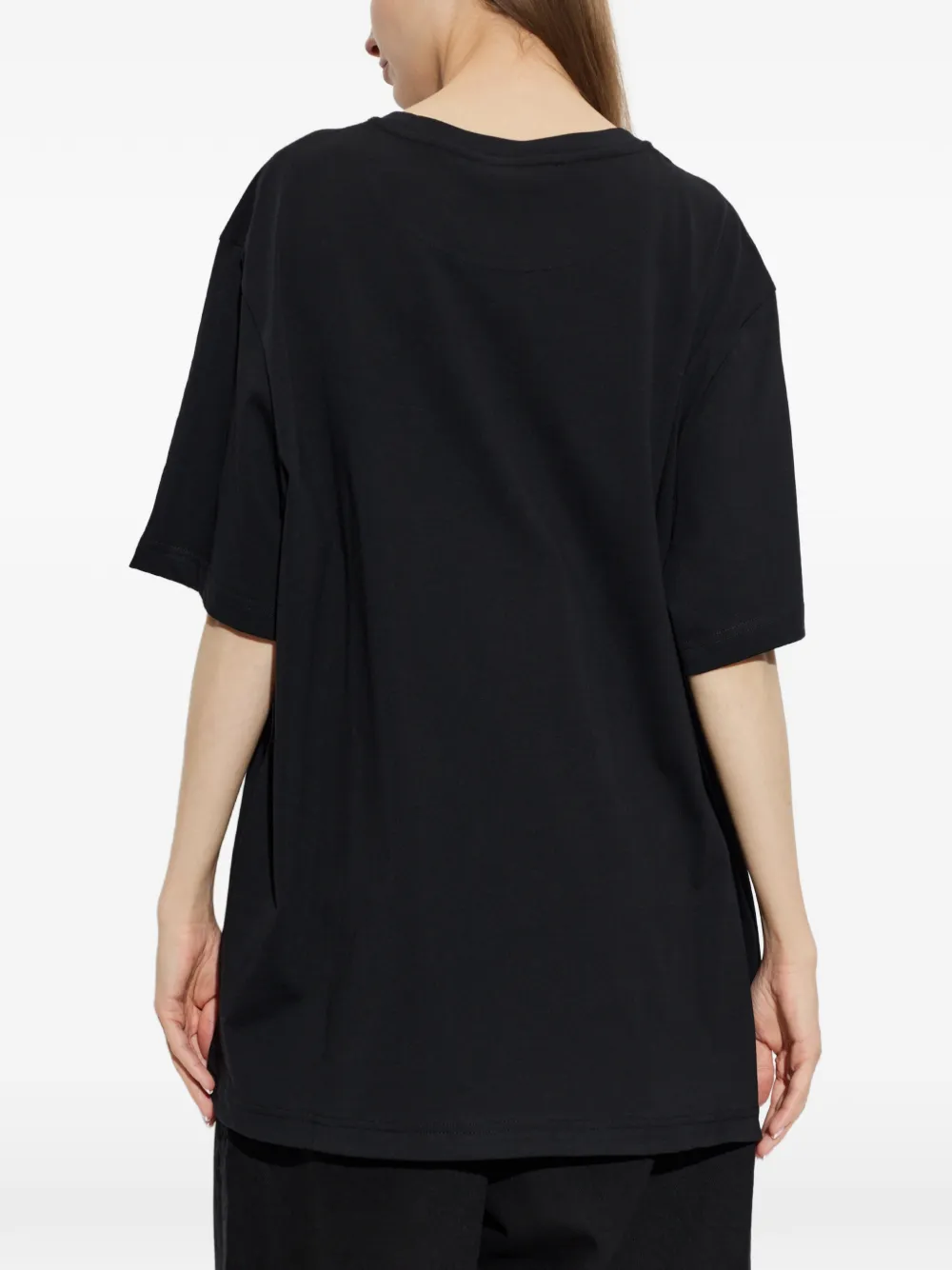 The Attico T-shirt Zwart