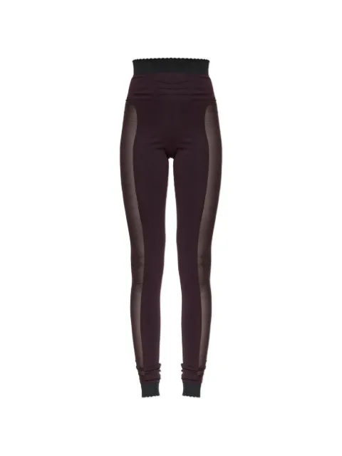 The Attico leggins con panel transparente