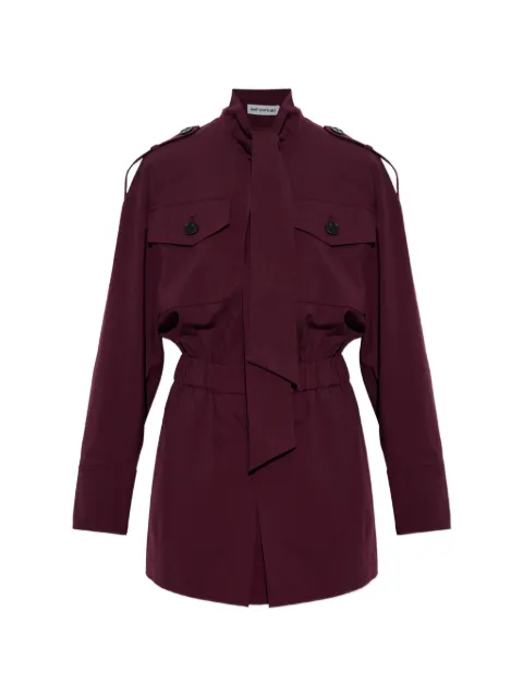 Self-Portrait tie-neck belted jumpsuit