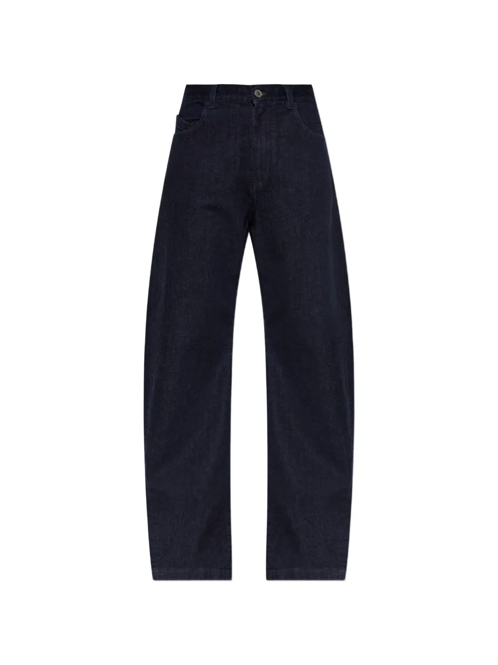 The Attico embroidered-logo jeans - Blu