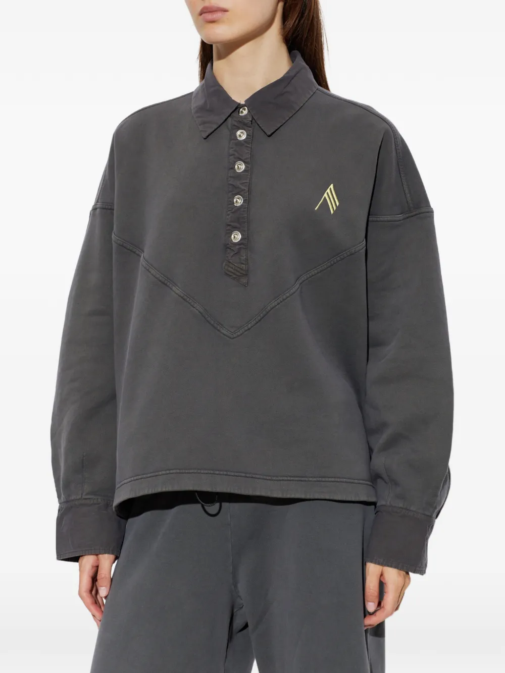 The Attico Grey Sweatshirt, view 3