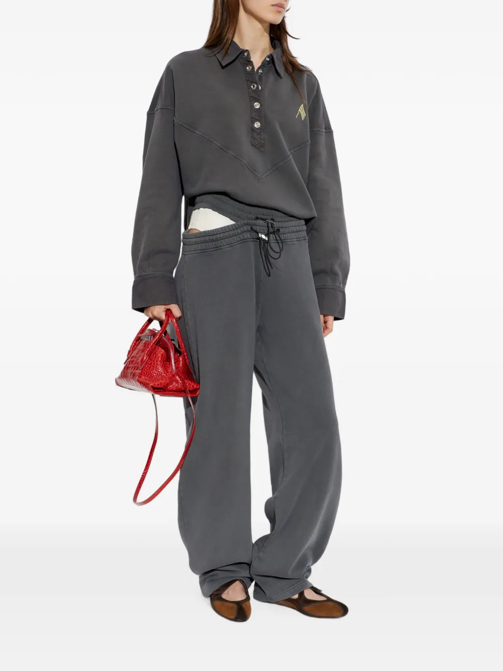 The Attico Grey Sweatshirt, view 2