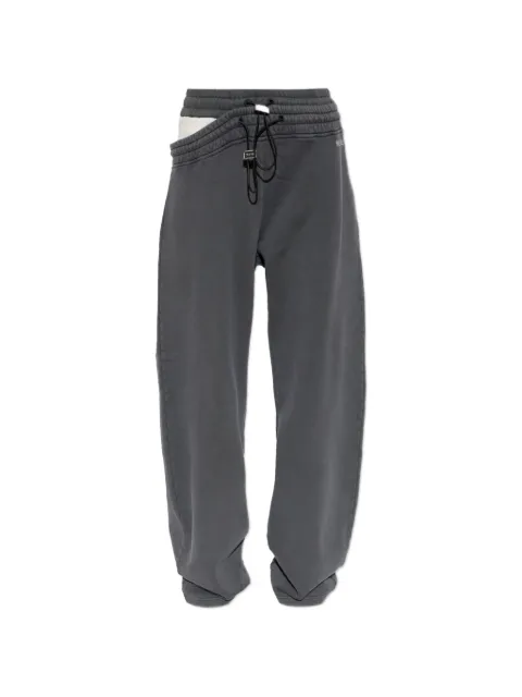 The Attico slit-detail track pants