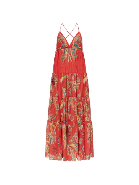 ETRO vestido a capas con estampado de cachemira