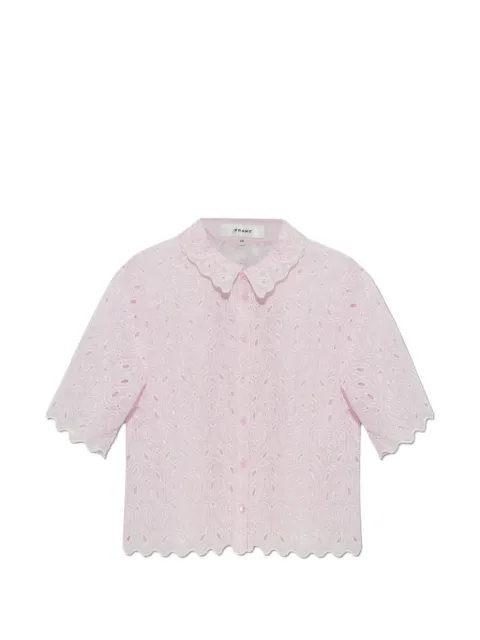 FRAME paisley eyelet shirt