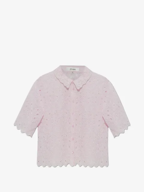 FRAME paisley eyelet shirt
