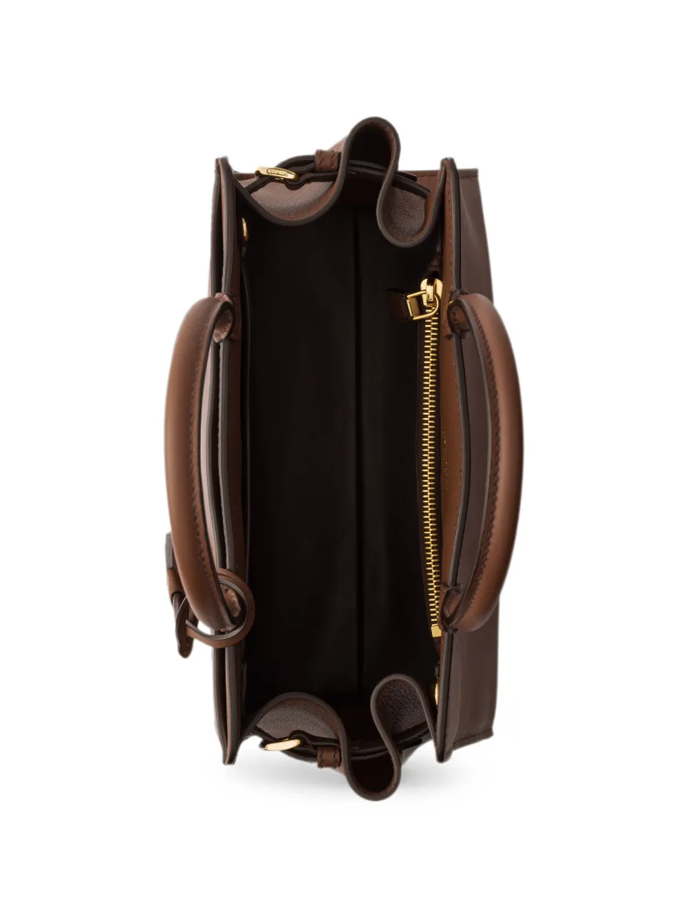 Prada medium Prelude leather handbag Bruin