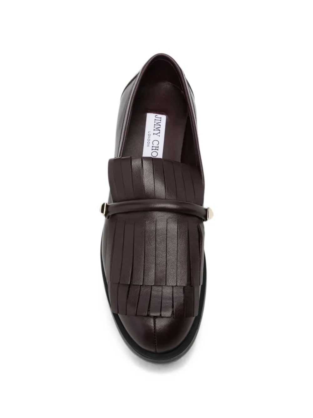 Jimmy Choo fringe-detail leather loafers Bruin