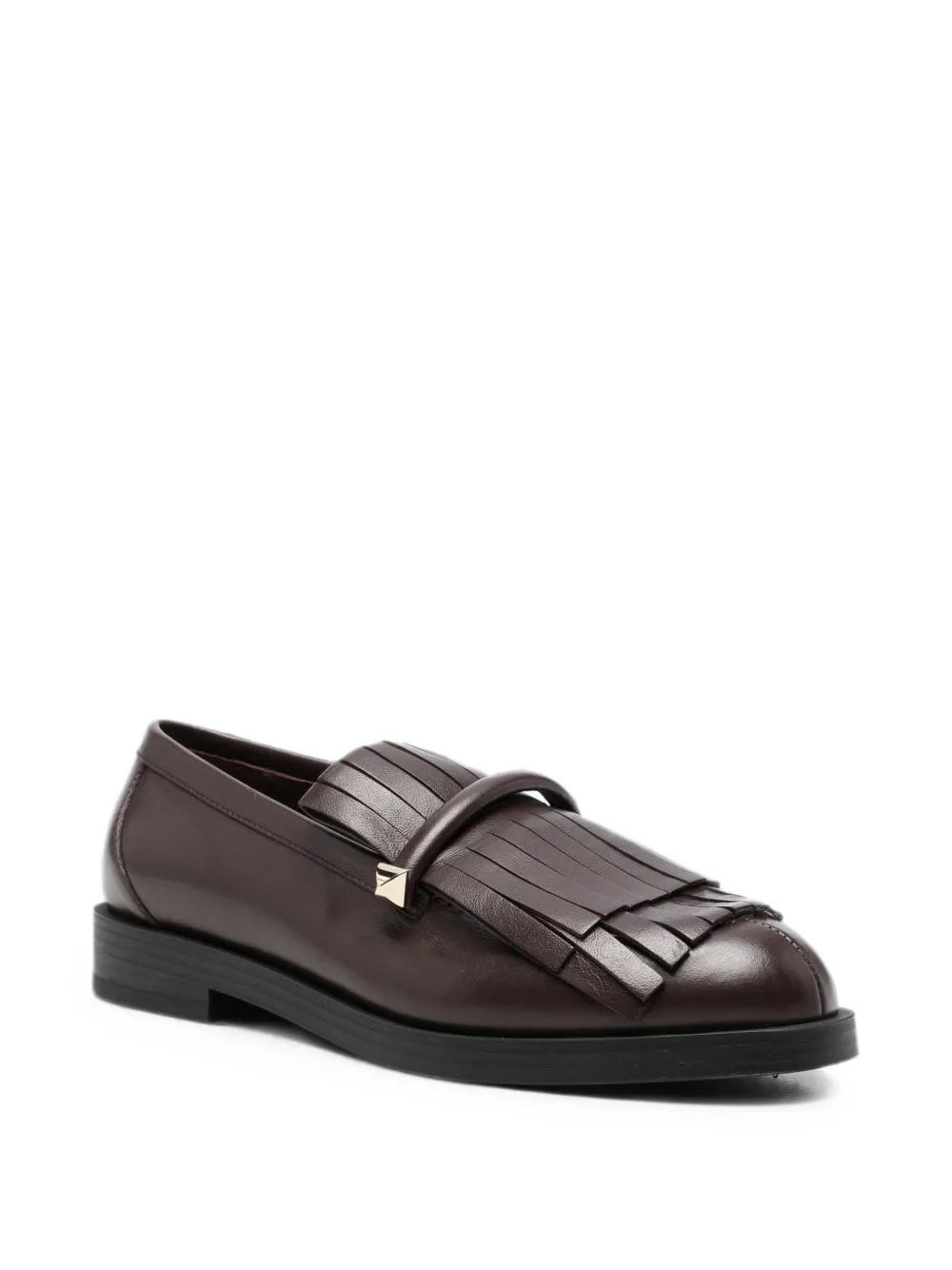 Jimmy Choo fringe-detail leather loafers Bruin
