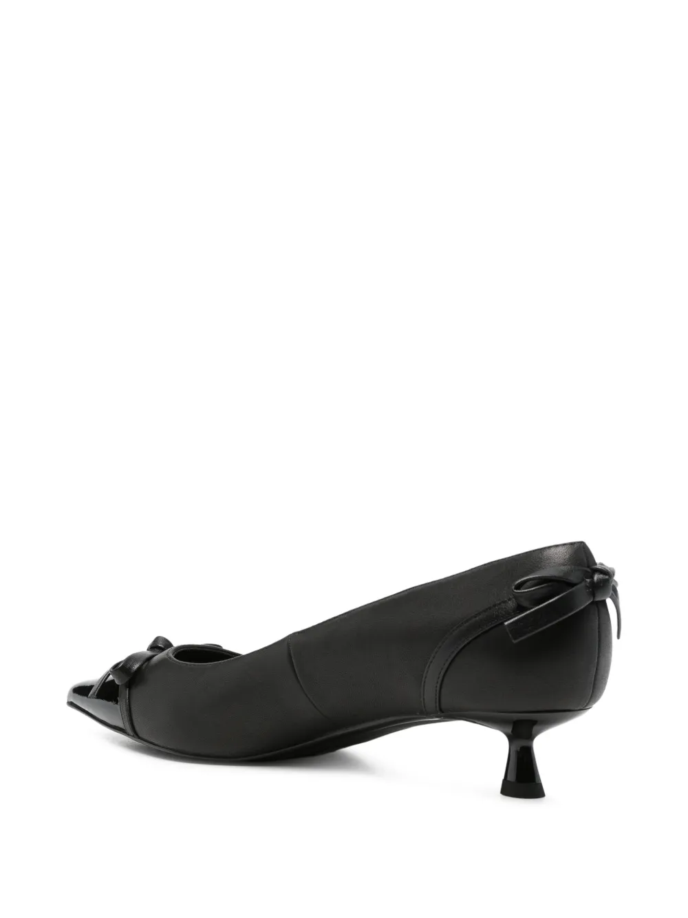 Karl Lagerfeld Pasha bow-detail pointed-toe pumps Zwart