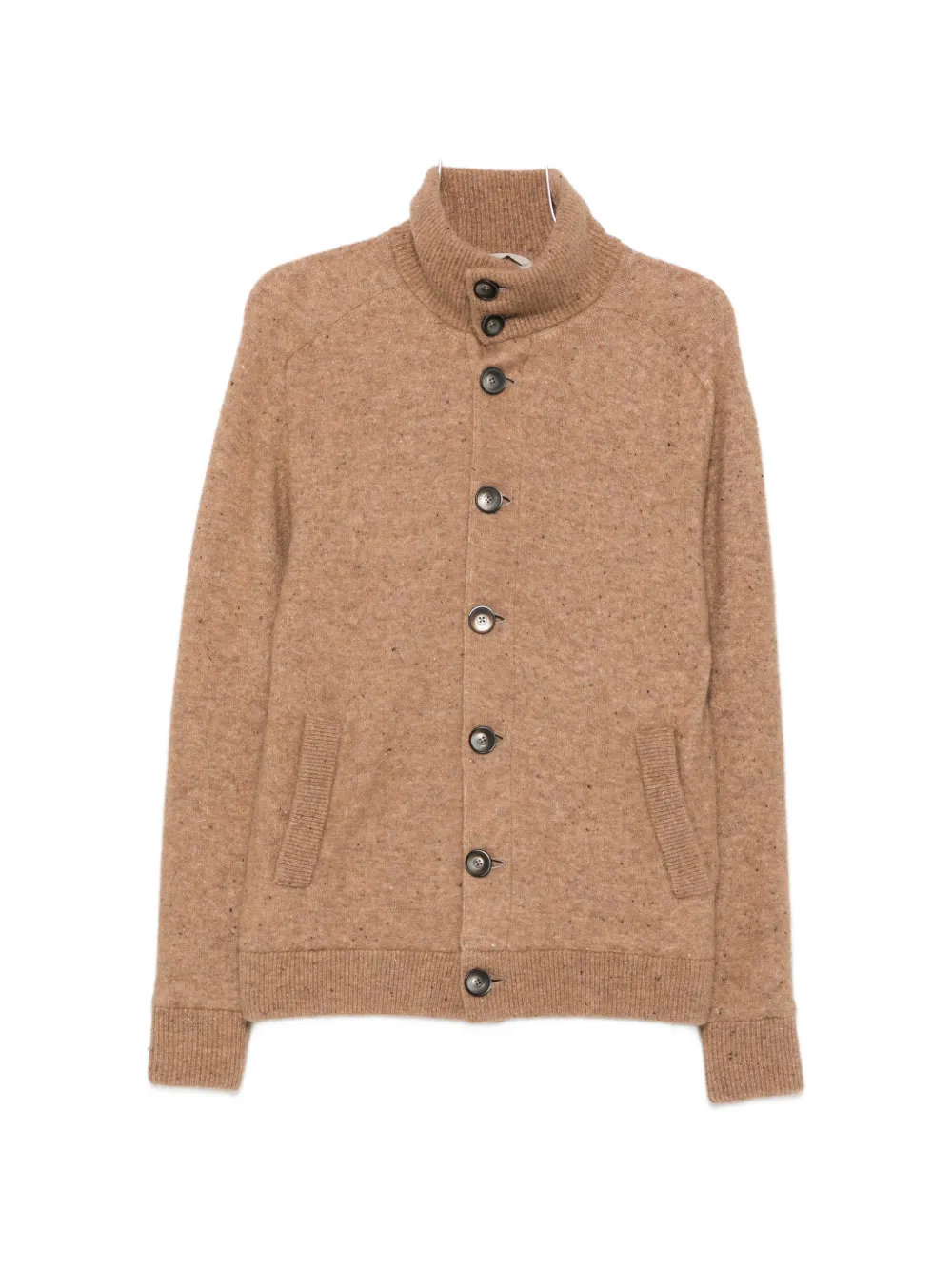 Herno button-fastening high-neck cardigan - Braun
