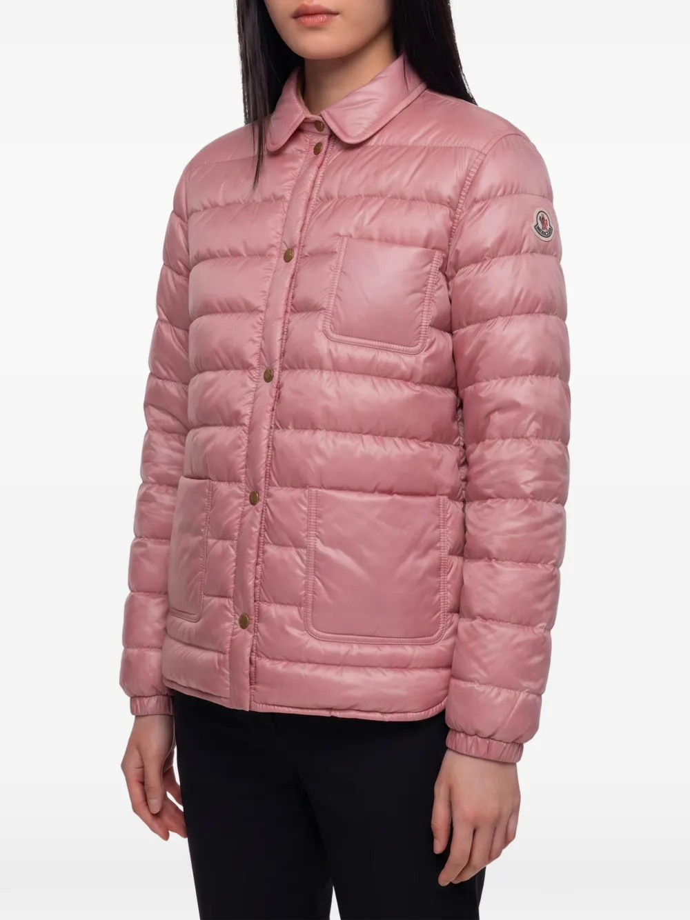Moncler Fouine gewatteerd shirtjack Roze