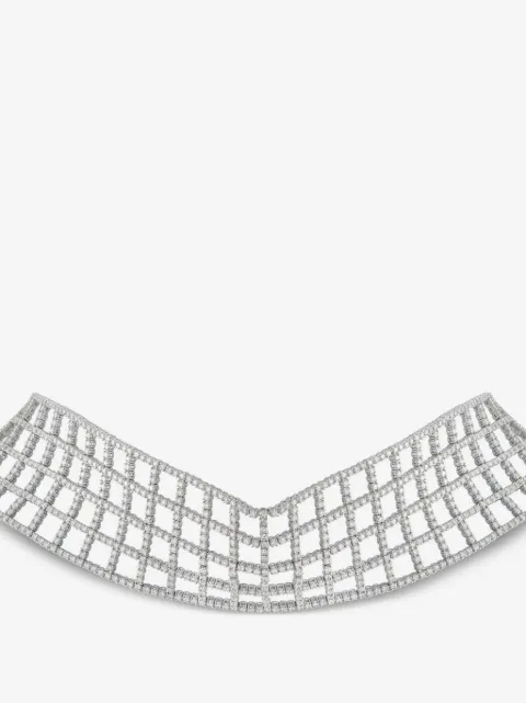 LB Exclusive diamond lattice choker necklace