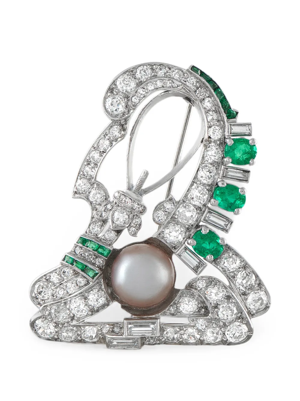 LB Exclusive multi-stones brooch in Silver