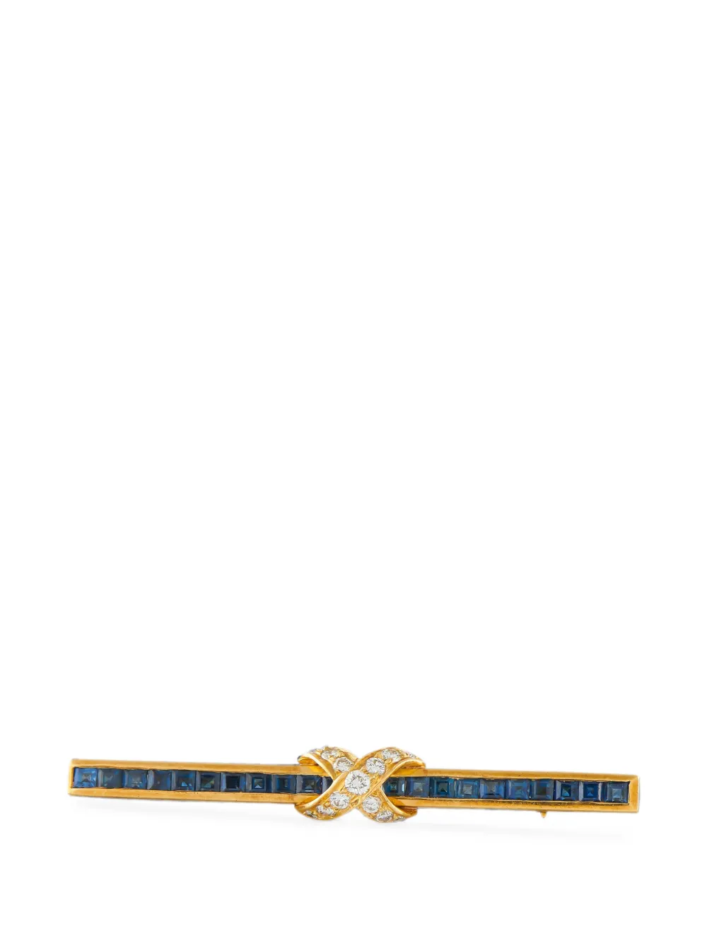 LB Exclusive sapphire and diamond brooch - Gold