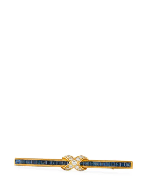 LB Exclusive sapphire and diamond brooch