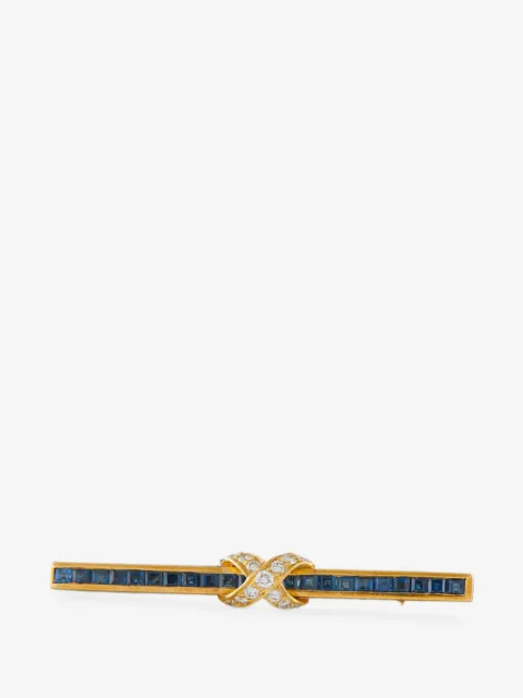 LB Exclusive sapphire and diamond brooch