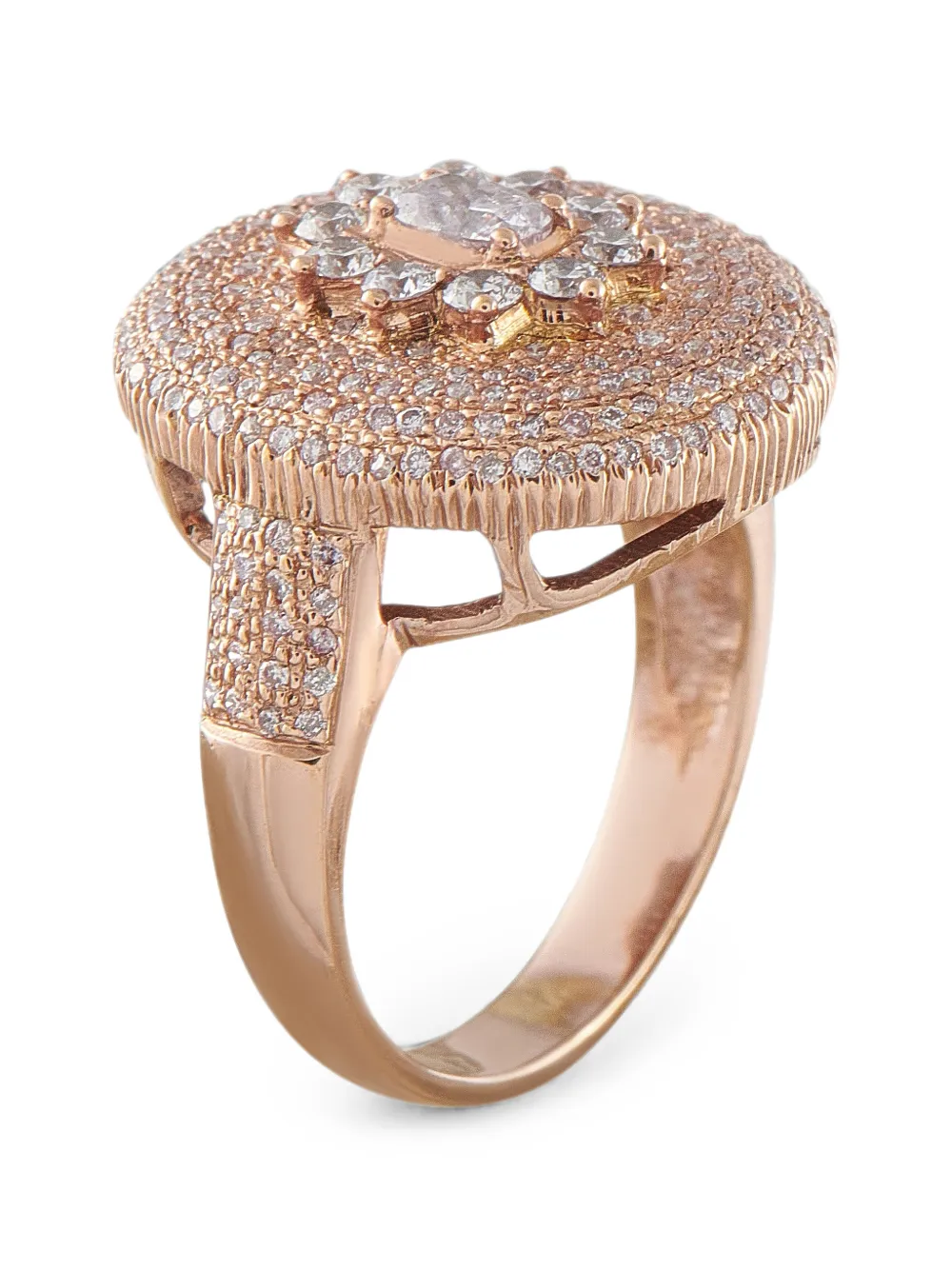 LB Exclusive diamond cluster ring - Rosa