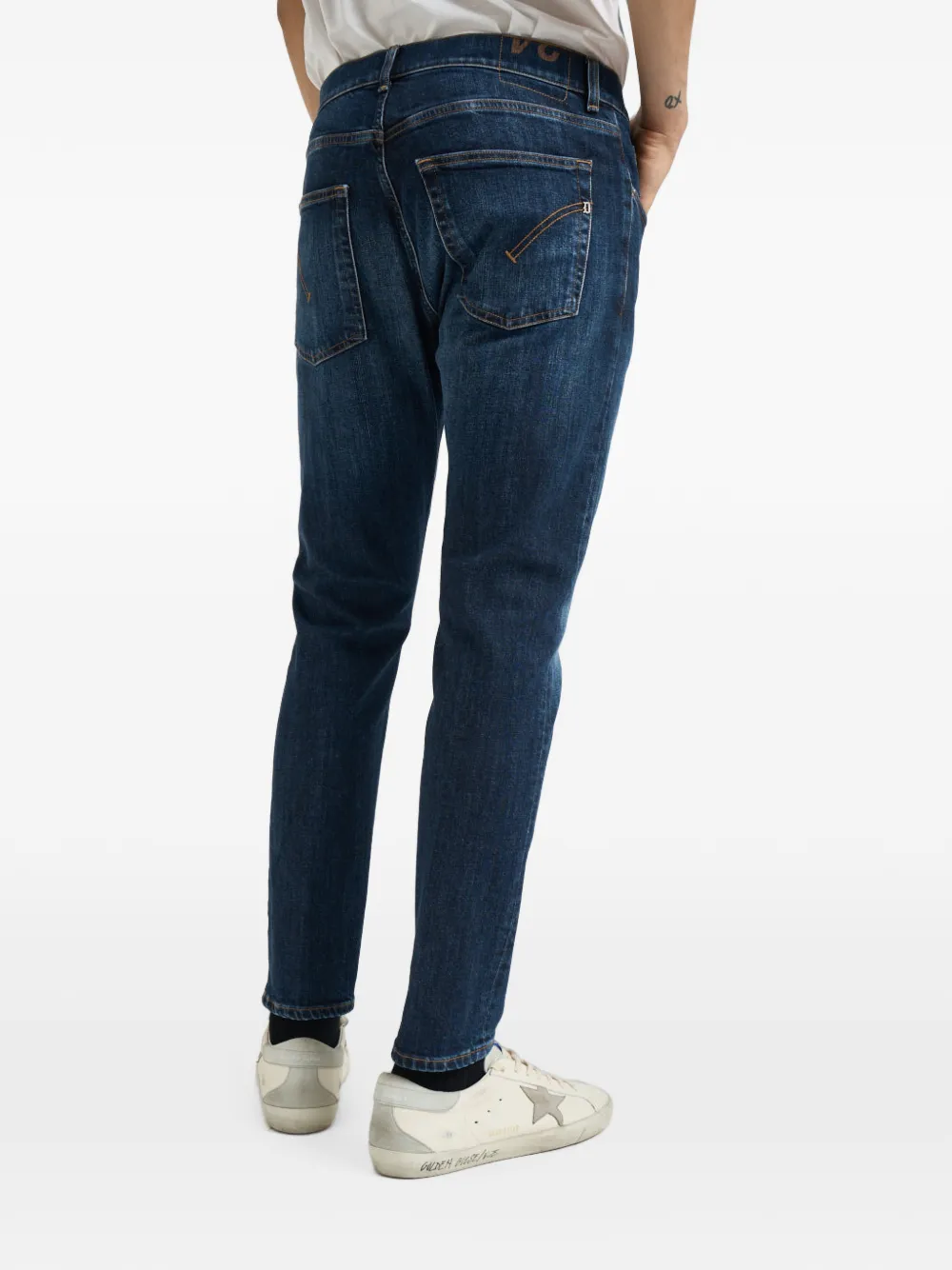 DONDUP Dian jeans met vervaagd effect Blauw