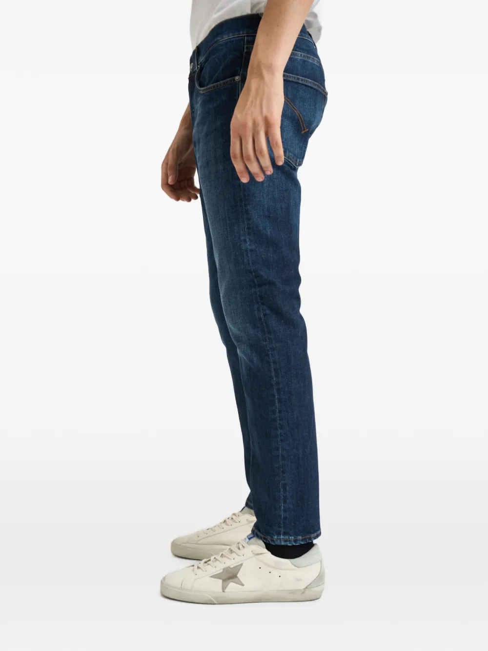 DONDUP Dian faded-wash whiskered jeans - Blau