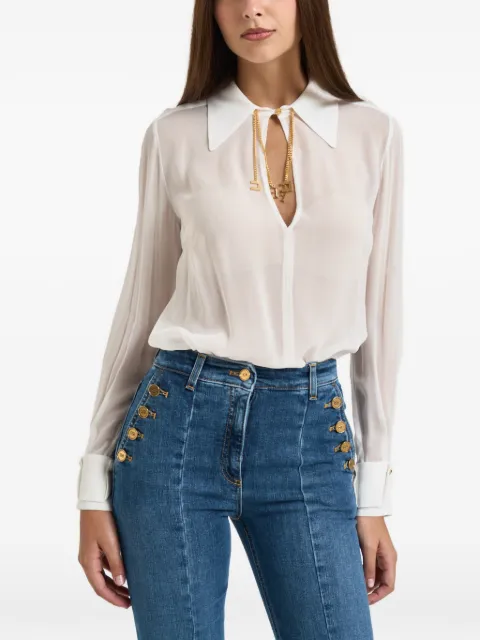 Elisabetta Franchi blouse à breloque logo
