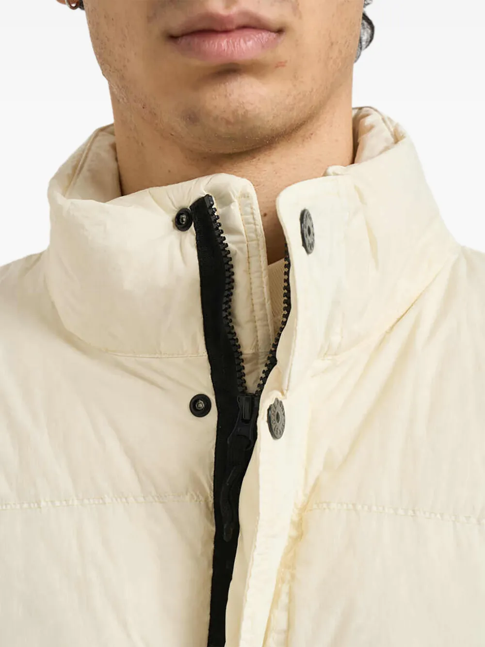 Stone Island 4100109 Reps NY jack met gekreukt effect Beige