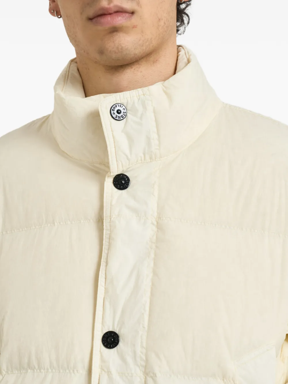 Stone Island 4100109 Reps NY jack met gekreukt effect Beige