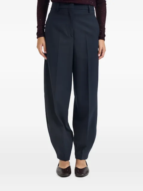 Semicouture pleated tapered trousers