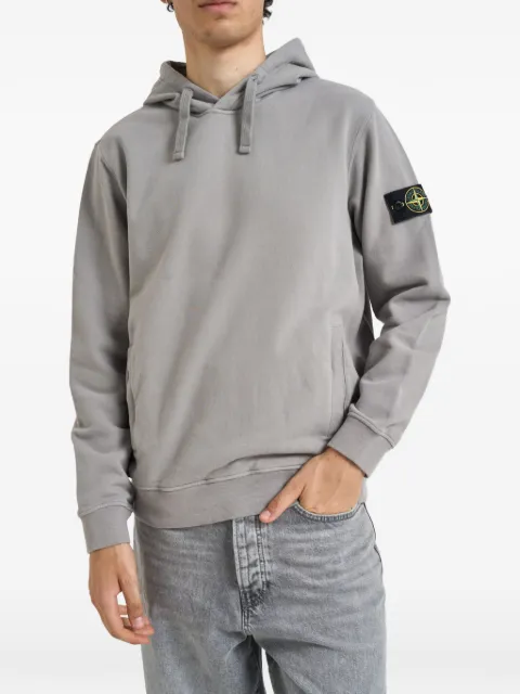 Stone Island sweat 6100048 en polaire de coton biologique brossé