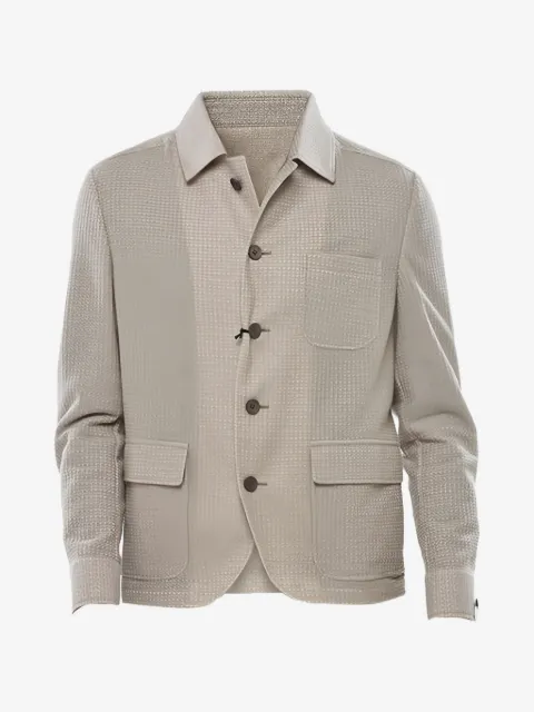 Corneliani sobrecamisa Circle de algodón