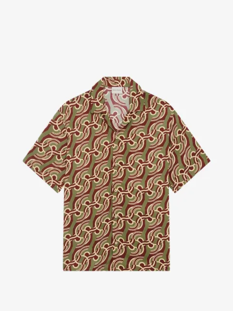 Drôle De Monsieur geometric-print short-sleeve shirt