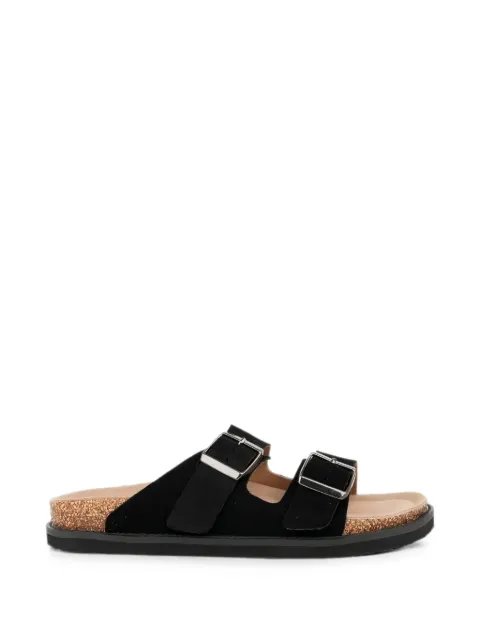 SERGIO MORETTI FIRENZE buckle-fastening suede sandals