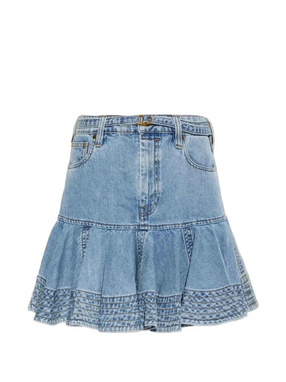ZIMMERMANN Indra denim mini skirt - Blue