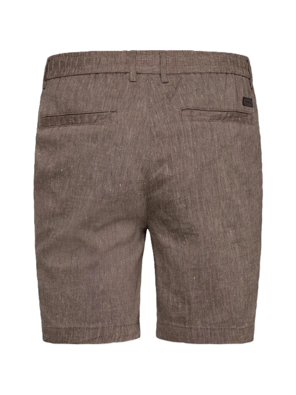 BOSS Shorts met trekkoordtaille Bruin