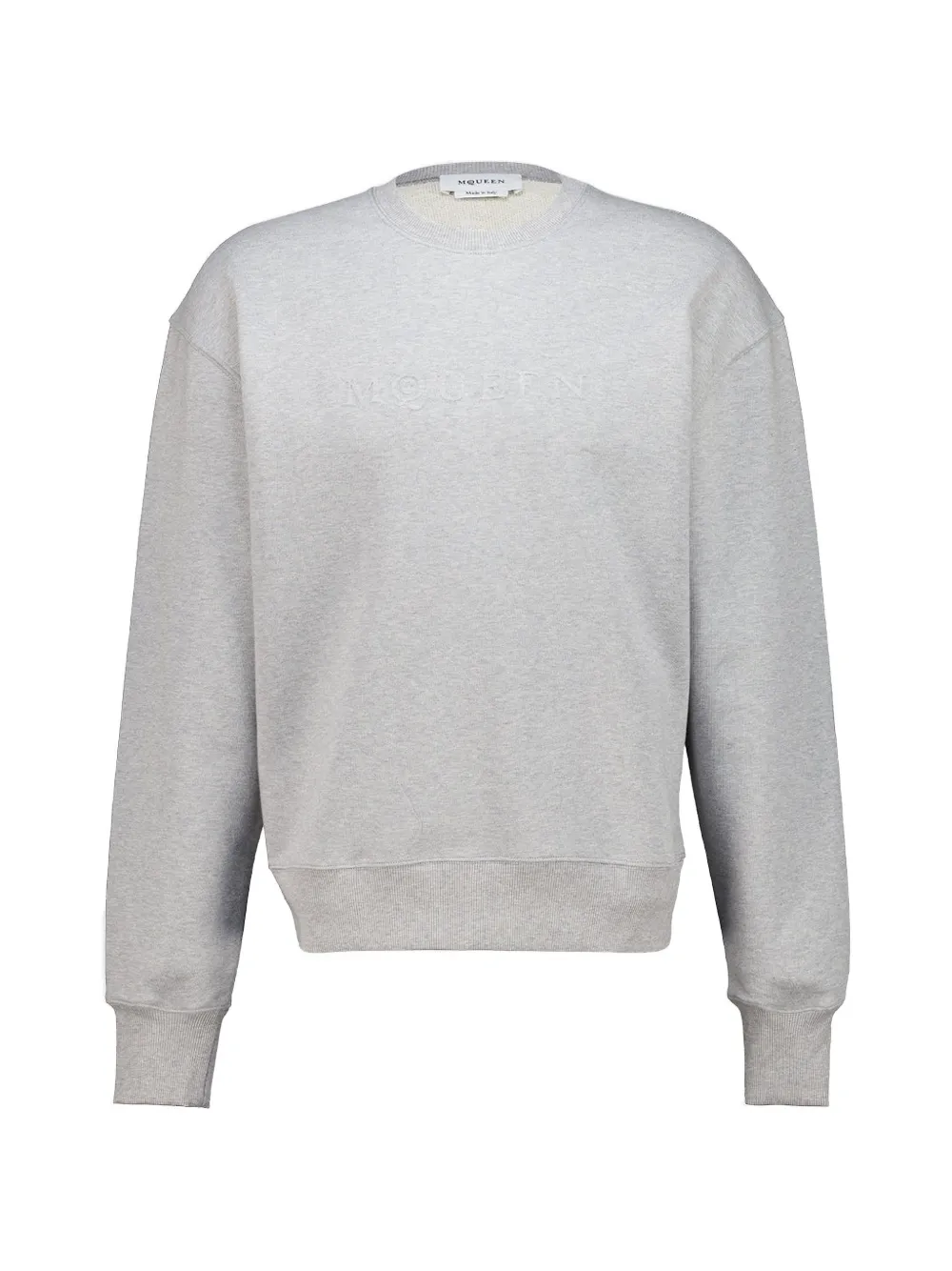 Alexander McQueen embossed-logo sweatshirt - Grau