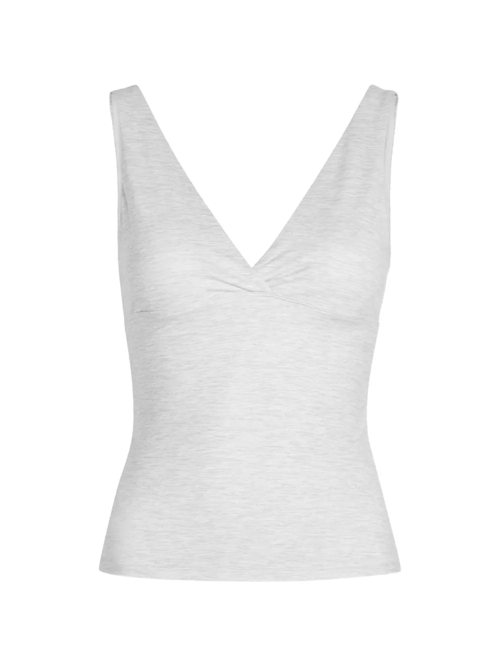 Tala Dayflex twist-front V-neck top - Grigio
