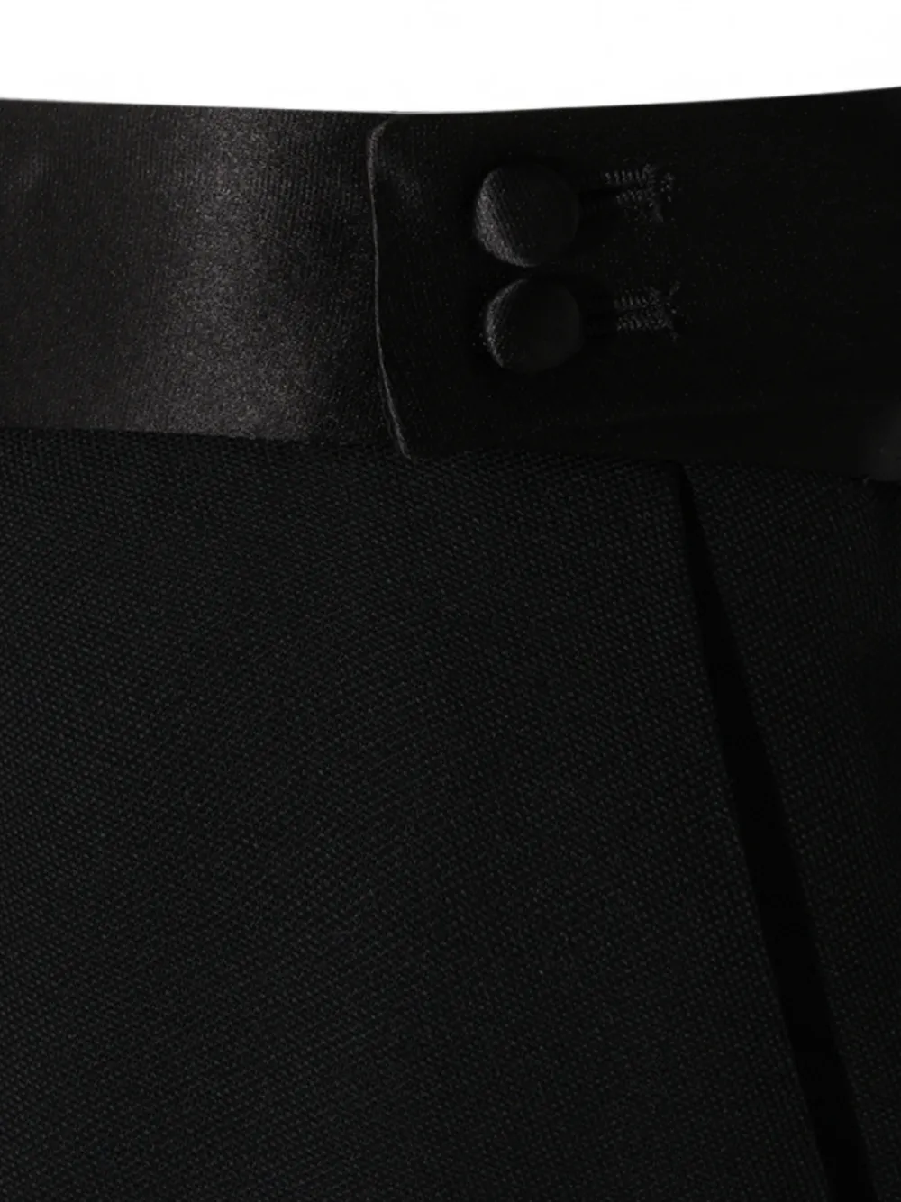 TOM FORD Satin-trim Back-slit Skirt in Black, view 5