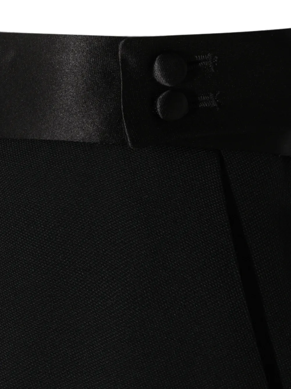TOM FORD Satin-trim Back-slit Skirt in Black, view 3