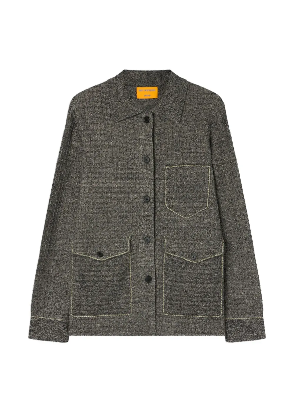Guest In Residence waffle-knit patch-pocket jacket